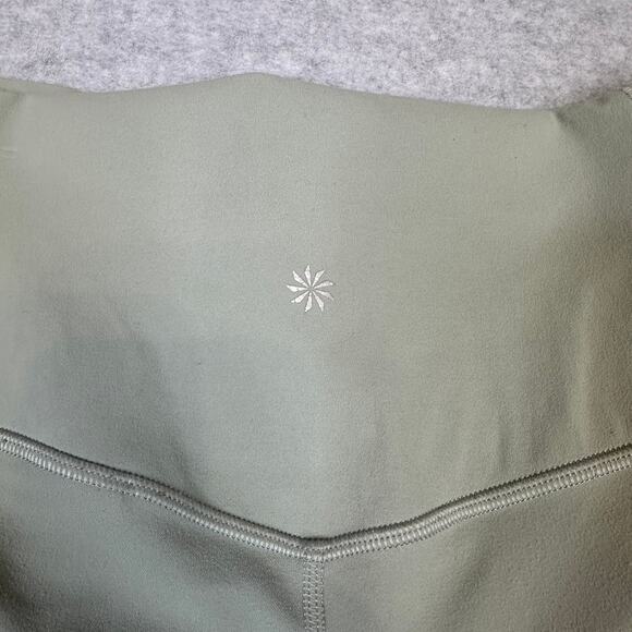 Athleta Salutation Stash Pocket 7/8 Tight XL Light Green Stretch High Rise Capri - Picture 4 of 15